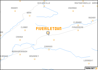 map of Fivemiletown