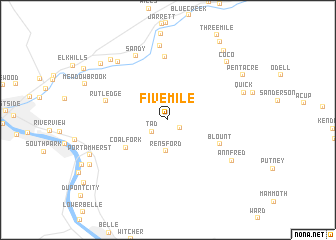 map of Fivemile