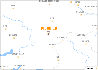 map of Fivemile