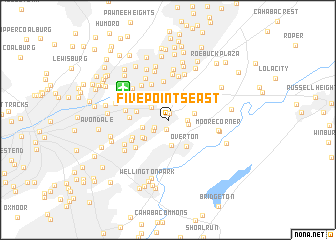 map of Five Points East