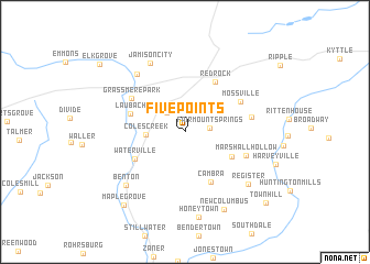 map of Five Points