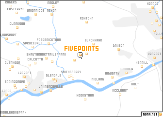 map of Five Points