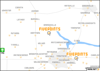 map of Five Points