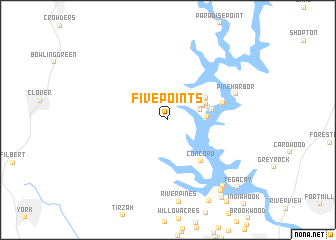 map of Five Points