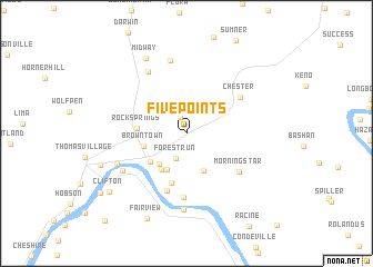 map of Five Points