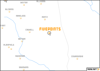 map of Five Points