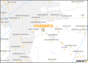 map of Five Points