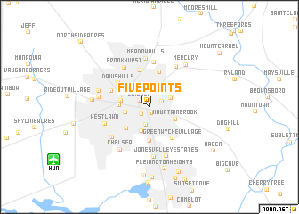 map of Five Points