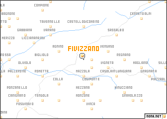 map of Fivizzano