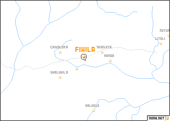 map of Fiwila