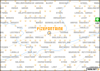 map of Fize-Fontaine