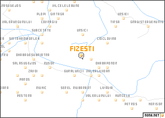 map of Fizeşti