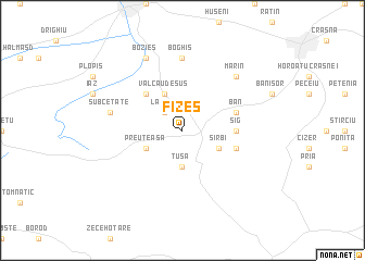 map of Fizeş