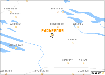 map of Fjädernäs