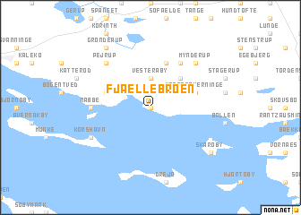 map of Fjællebroen