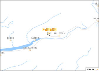 map of Fjæra