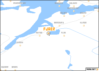 map of Fjær