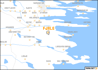map of Fjäle