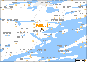 map of Fjällen
