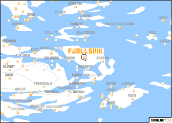 map of Fjällsvik