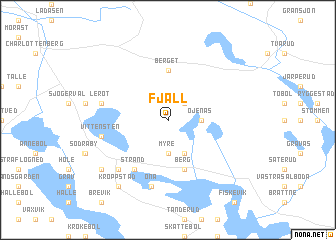 map of Fjäll