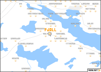 map of Fjäll