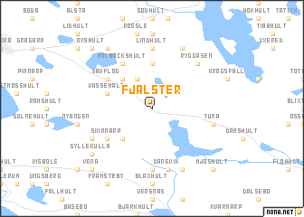 map of Fjälster