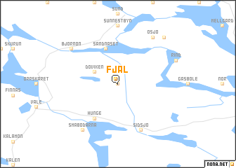 map of Fjäl