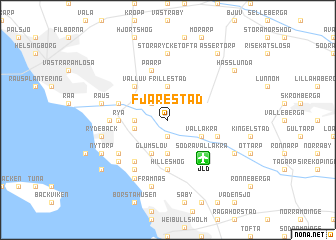 map of Fjärestad