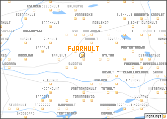 map of Fjärhult