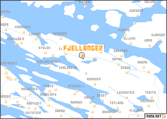 map of Fjellanger