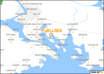 map of Fjellnes