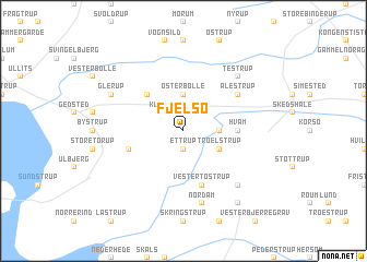 map of Fjelsø