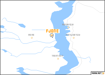 map of Fjone