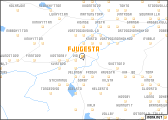 map of Fjugesta