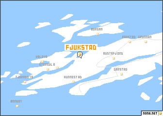 map of Fjukstad