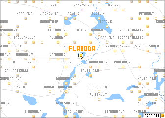 map of Flåboda