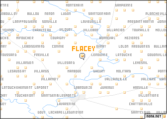 map of Flacey