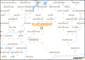 map of Flachsmeer