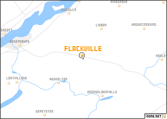 map of Flackville