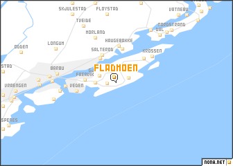map of Fladmoen