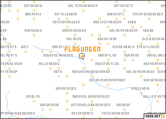 map of Fladungen