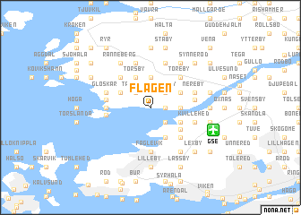 map of Flägen