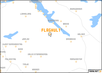 map of Flåghult