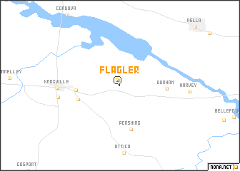 map of Flagler