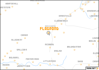 map of Flag Pond