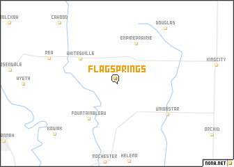 map of Flag Springs