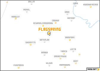 map of Flag Spring