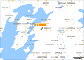 map of Flahult