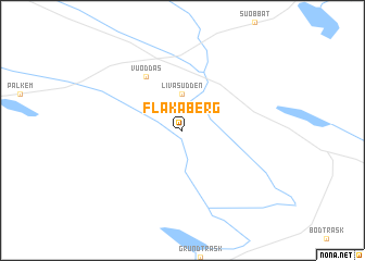 map of Flakaberg